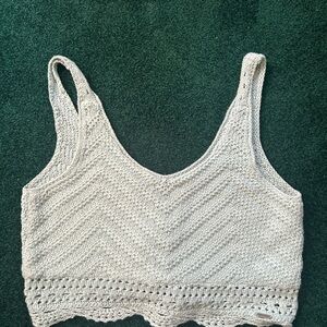 Women's Hollister light green Knit Tank Top